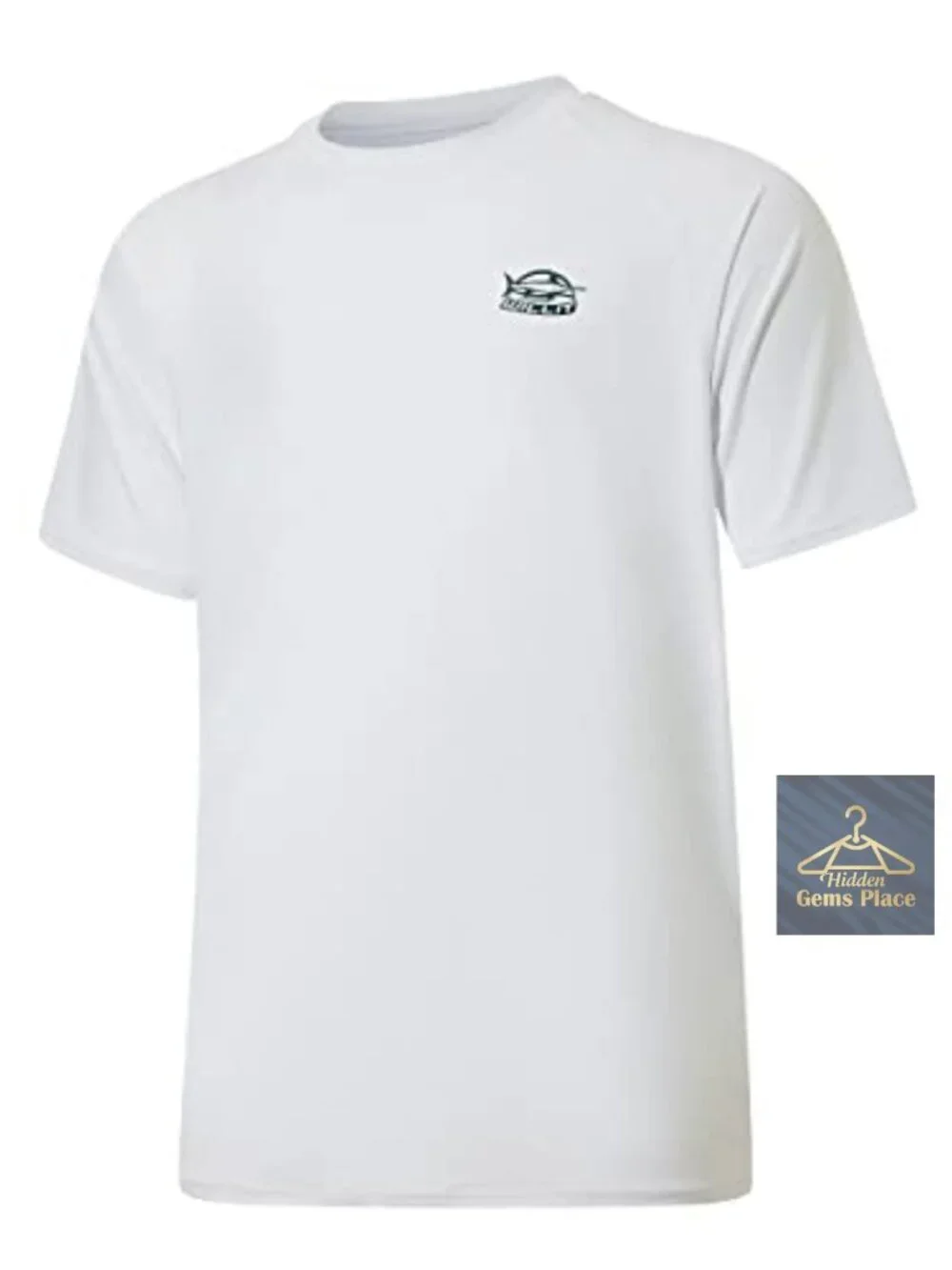 Men's UPF 50+ Quick Dry Rashguard Swim Shirt Short Sleeve SPF Sun Protection
